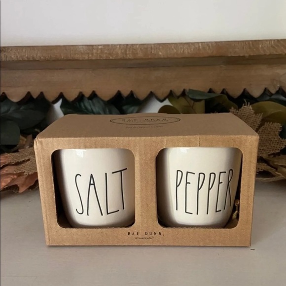 Rae Dunn Other - 𝅺RAE Dunn ceramic Salt & Pepper Cellars